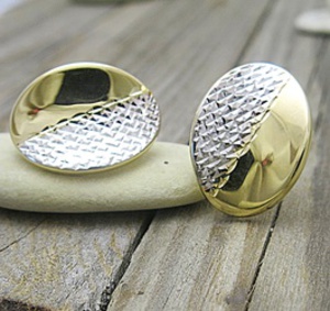 Kombinované zlaté náušnice Kombinované zlaté náušnice