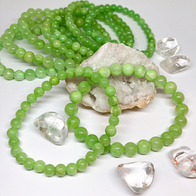 Náramek ~ zelený kalcit  Náramek ~ zelený kalcit