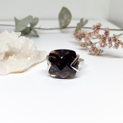 Prsten se záhnědou ~ stříbro   Prsten se záhnědou ~ stříbro