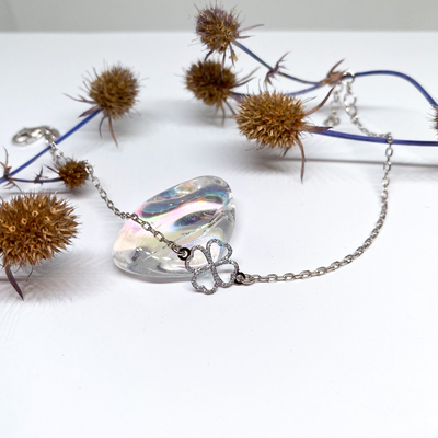 Stříbrný náramek se čtyřlístkem Stříbrný náramek se čtyřlístkem