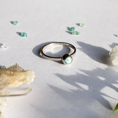 Larimar ~ prsten ze stříbra