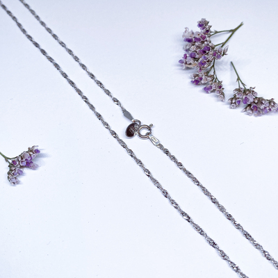 Stříbrný řetízek ~ lambáda