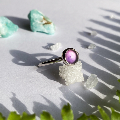 Stříbrný prsten ~ ametyst Stříbrný prsten ~ ametyst