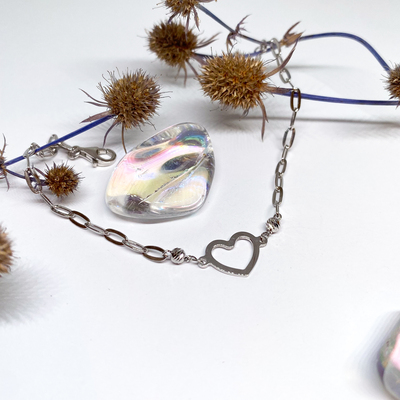 Stříbrný náramek se srdcem Stříbrný náramek se srdcem