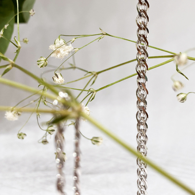 Stříbrný řetízek - dvojitý pancr Stříbrný řetízek - dvojitý pancr