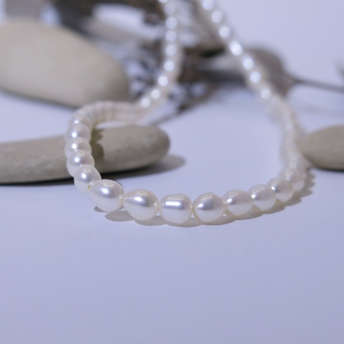 Náhrdelník ~ bílé říční perly Náhrdelník ~ bílé říční perly 1