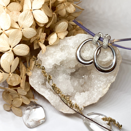 Stříbrné náušnice se zirkony 1