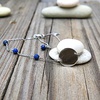 Náramek s modrými drahými kameny: lapis lazuli ~ bílé zlato  Náramek s modrými drahými kameny: lapis lazuli ~ bílé zlato  2