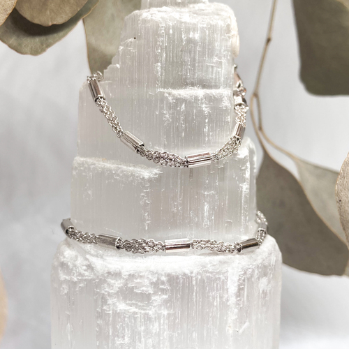 Řetízek na kotník ~ stříbro  1