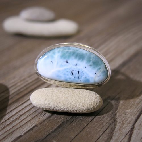 Stříbrný prsten ~ larimar Stříbrný prsten ~ larimar 1
