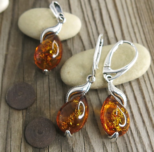 Set s jantarem ~ stříbro Set s jantarem ~ stříbro 1