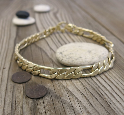 Žluté zlato ~ pánský náramek 1