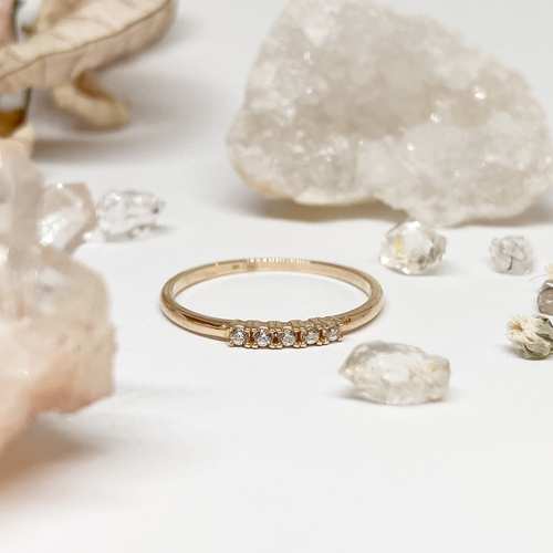 Prsten se zirkony ~ žluté zlato Prsten se zirkony ~ žluté zlato 1