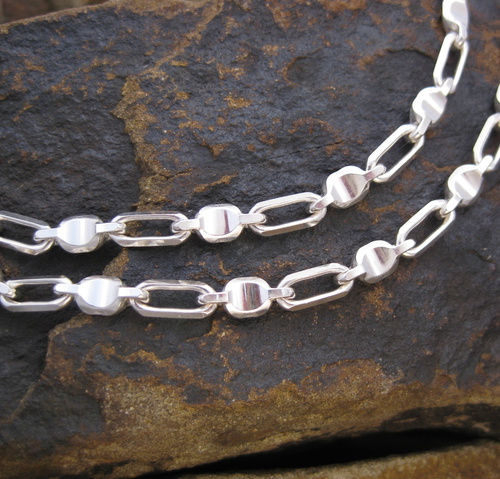 Stříbrný řetízek ~ s duální strukturou 1