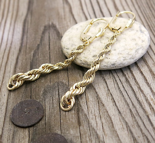 Valis ~ náušnice žluté zlato 1