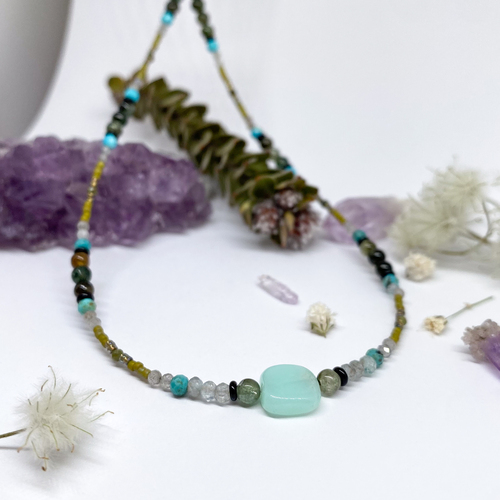 Náhrdelník - Chryzopras 1