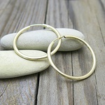 Náušnice žluté zlato ~ kruhy 1