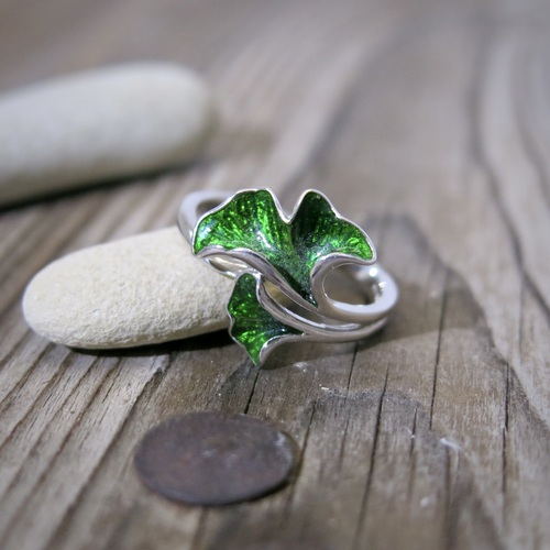 Stříbrný prsten ~ ginkgo biloba Stříbrný prsten ~ ginkgo biloba 1