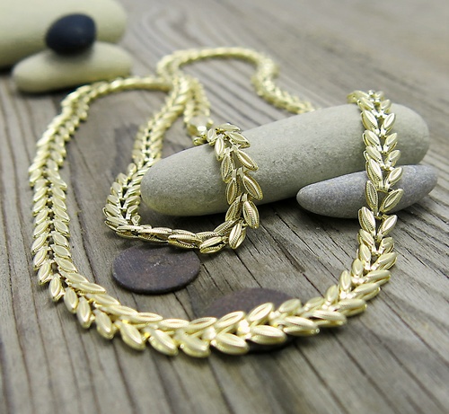 Žluté zlato ~ elegantní náhrdelník 1