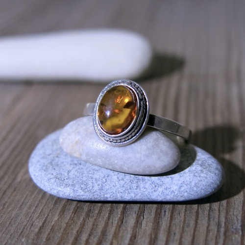 Prsten stříbro ~ jantar Prsten stříbro ~ jantar 1