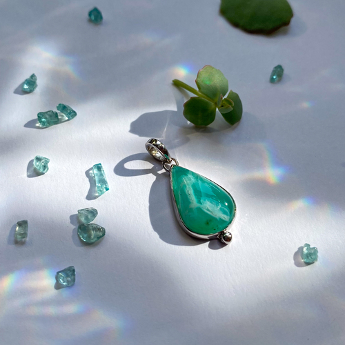 Stříbrný přívěs s přírodním Opálem 1