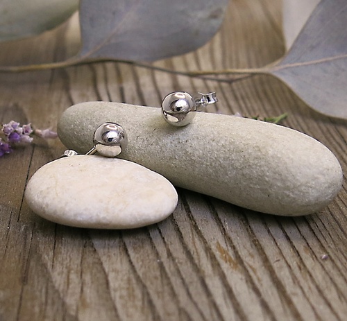 Kuličky ~ náušnice bílé zlato 1