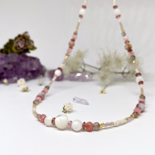 Náhrdelník ~ perleť a opál 1