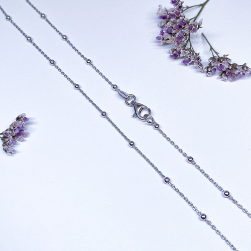 Stříbrný řetízek ~ ankr s kuličkami 1