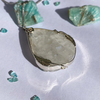 Měsíční kámen kapka s lístky ~ autorský šperk 2