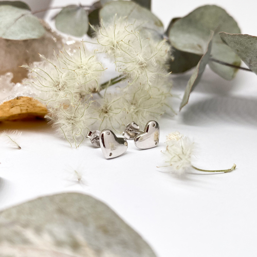 Stříbrné náušnice - srdíčka Stříbrné náušnice - srdíčka 1