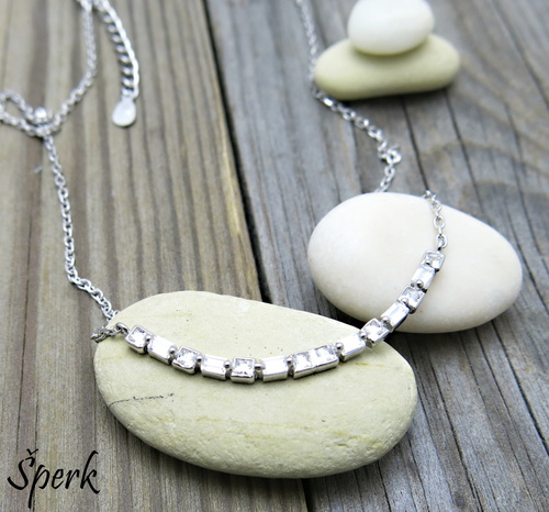 Náhrdelník ze stříbra se zirkony 1