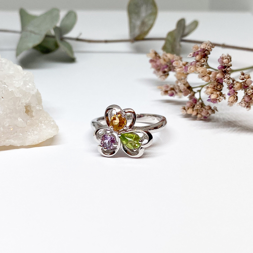 Prsten s turmalíny ~ stříbro  Prsten s turmalíny ~ stříbro  1