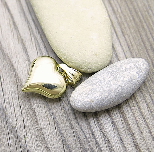 Přívěsek žluté zlato ~ srdíčko 1