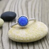 Modrý opál ~ stříbrný prsten Modrý opál ~ stříbrný prsten 2