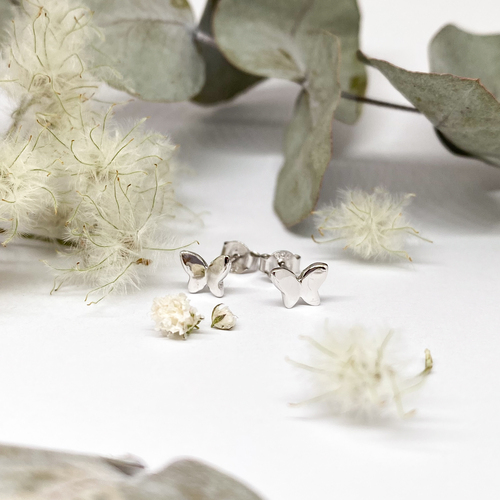 Stříbrné náušnice - motýlci Stříbrné náušnice - motýlci 1